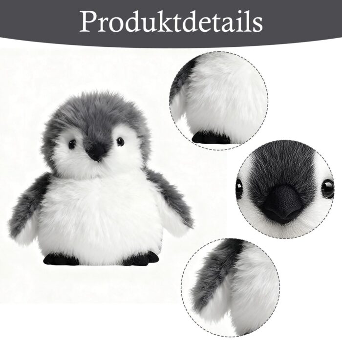 JcvPot Pinguin Kuscheltier, Weiches Stofftier Für Kinder Und Babys, Kuscheltier Pinguin Plüschtier cm, Plüschtier – Bild 6