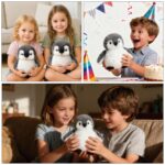JcvPot Pinguin Kuscheltier, Weiches Stofftier Für Kinder Und Babys, Kuscheltier Pinguin Plüschtier cm, Plüschtier – Bild 3