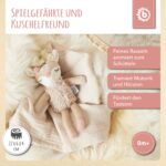 Bieco Kuscheltier Reh Ella Rassel | Baby Kuscheltier ab 0 Monate Stofftier Baby Plüschtier Reh rentier – Bild 7